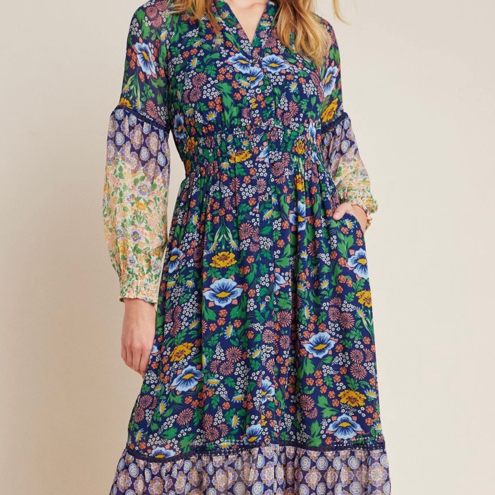 Maeve print midi dress